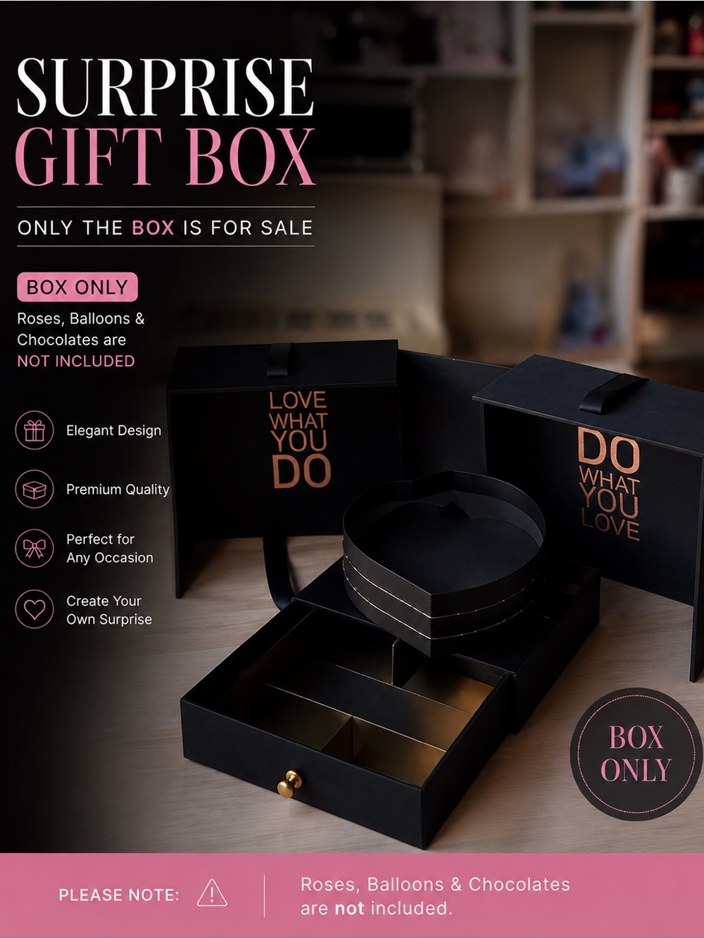 Black Surprise Gift boxes